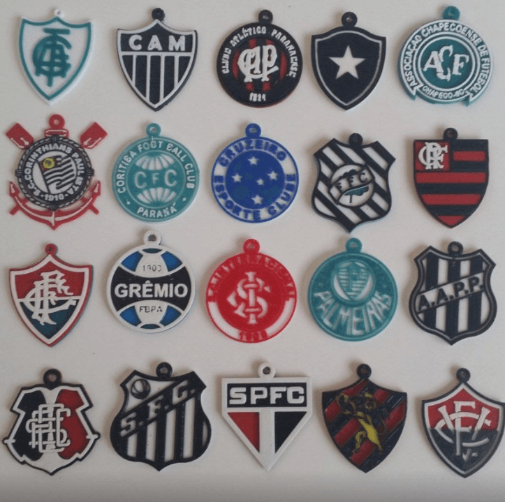 Chaveiro escudo de times